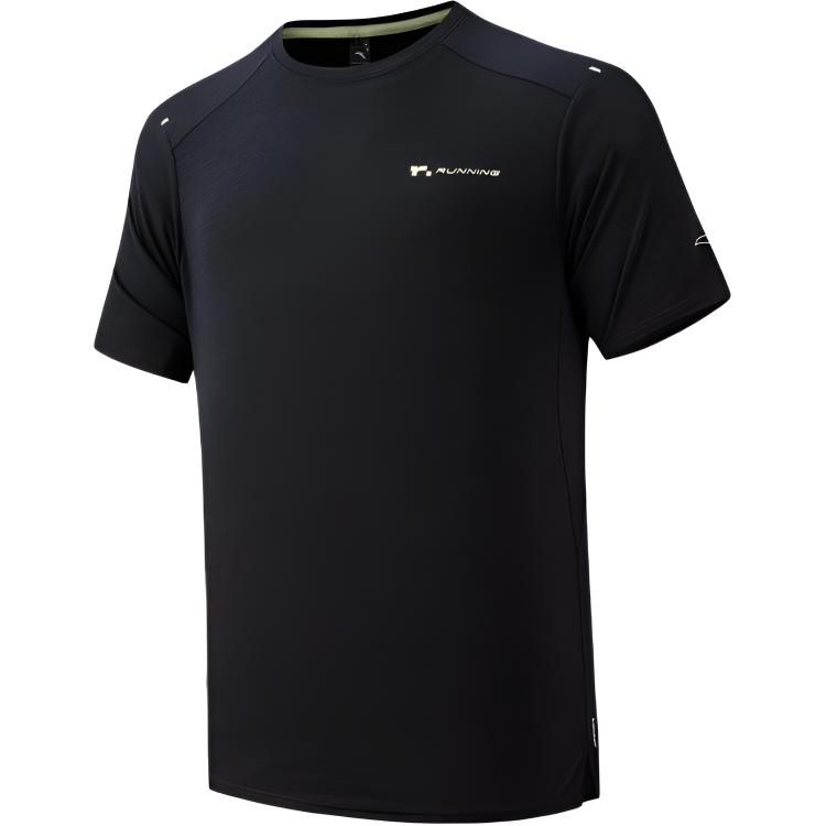 

Anta Running Series Pullover Solid Color Round Neck Short Sleeve Quick Dry T-Shirt Men Tops 152625101-5 S
