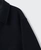 Musinsa Standard Wool Blend Oversized Car Coat [Grayish Navy]