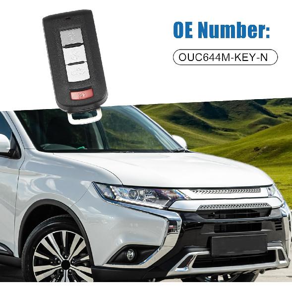 Key Fob Shell Case OUC644M-KEY-N Car Accessory for Mitsubishi Outlander 2010-2018