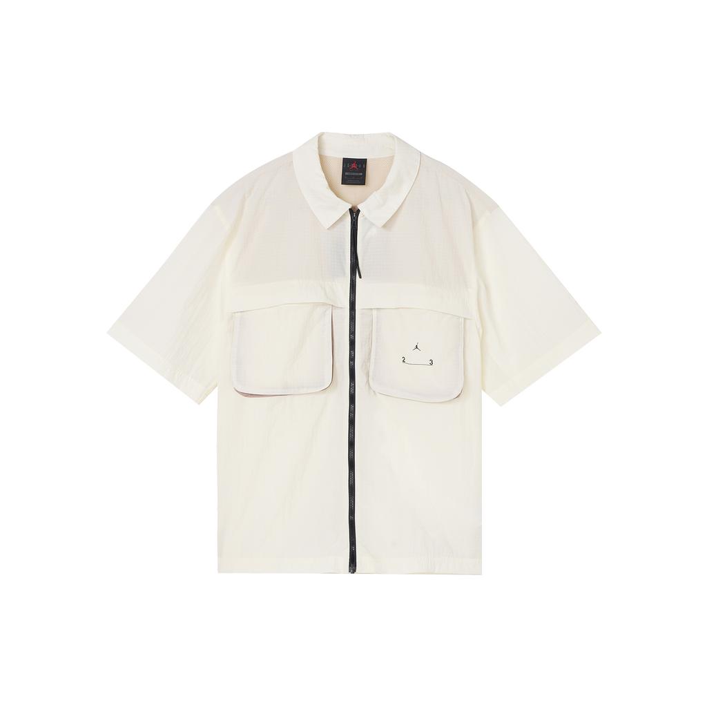 Jordan Shirts Men's White Lapel Moderate Shirt DX9650-113