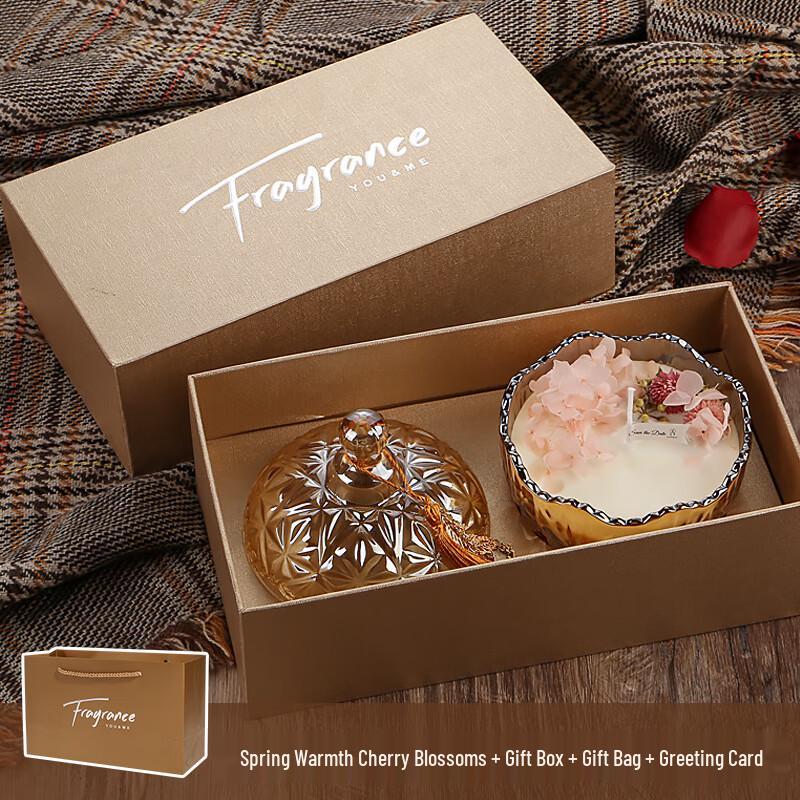Spring Cherry Blossom Scented Candle Gift Box