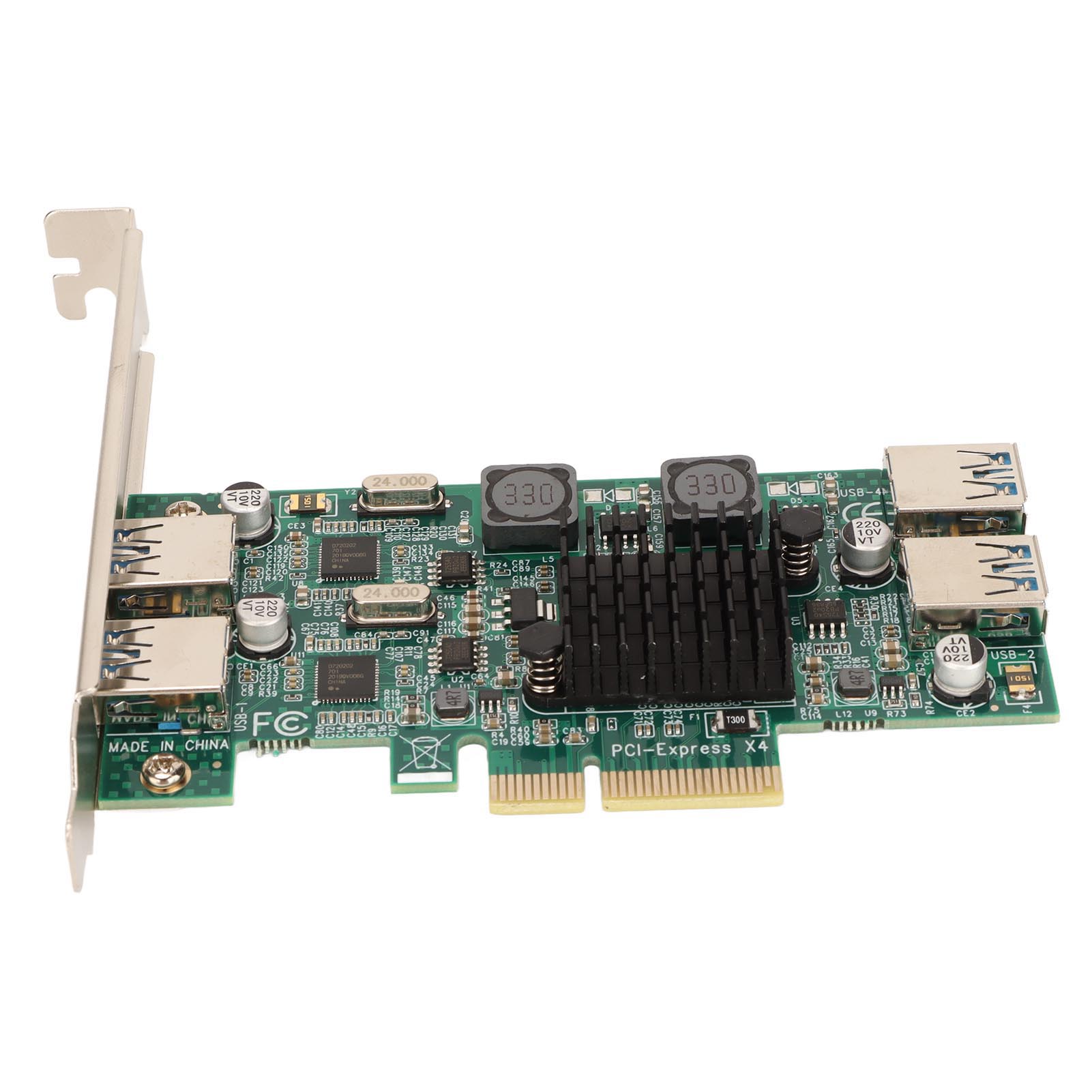 

Карта розширення USB 3.0 PCIe 4 порти 5 Гбіт/с Високошвидкісна передача PCI Express USB3.0 Карта для