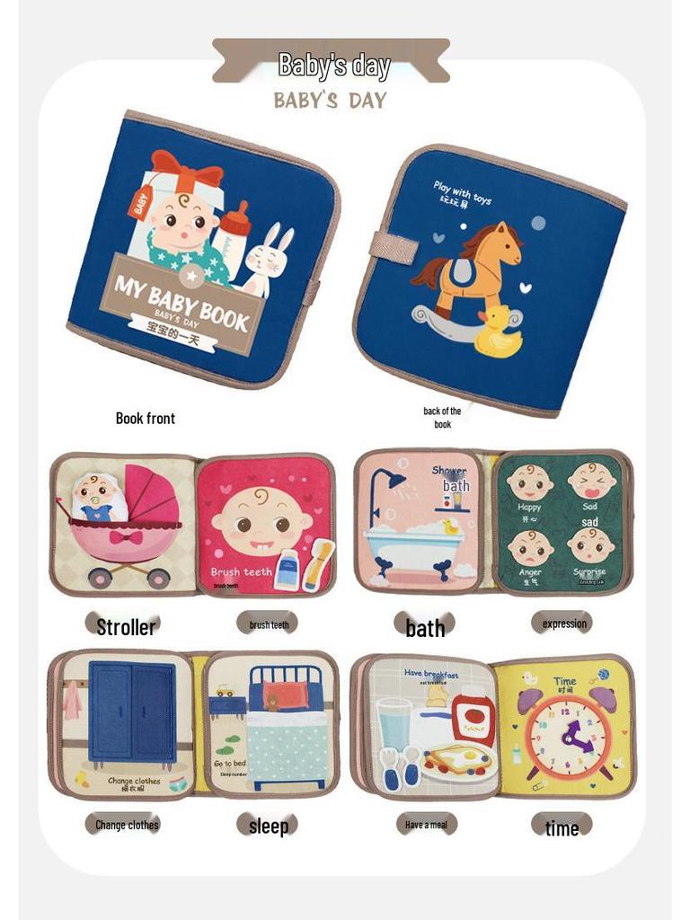 Baby Magic 3D Pop-up Quiet Tear Book for Early Education (0-1 Year)