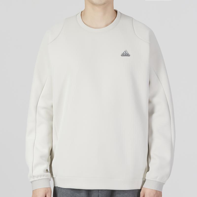 Adidas Trefoil Premium Sweatshirt Men Tops White HY5842