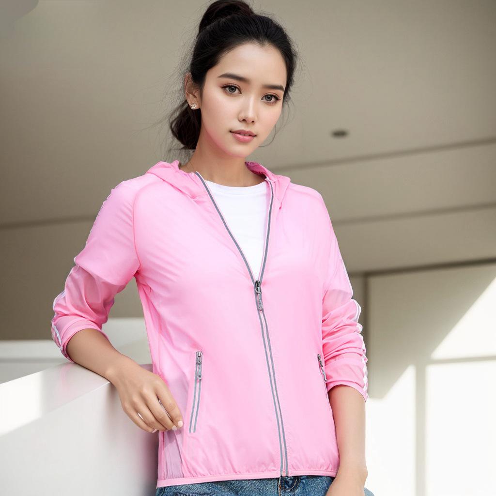 

Женская куртка из ледяного шелка с защитой от УФ-лучей - Легкий, дышащий летний кардиган XL