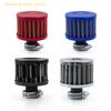 Universeller 12mm Motorrad Turbo Hochstrom Rennsport Kaltluftansaugfilter Mit Pilzkopf-Design