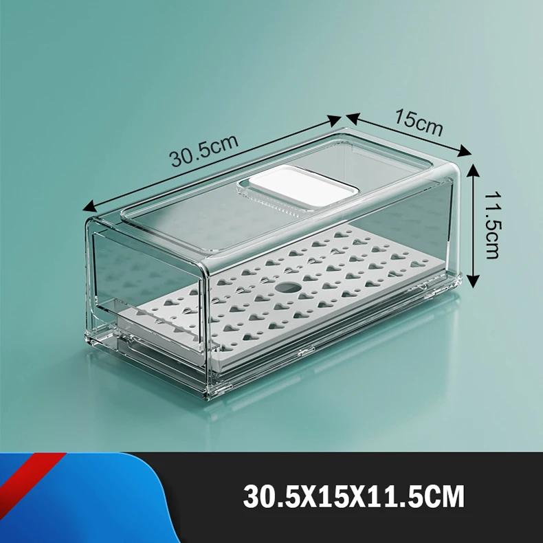 

Ящик для хранения холодильника, разделительная доска, ящик для хранения овощей и фруктов, домашняя кухонная коробка для хранения, прозрачная сортировка