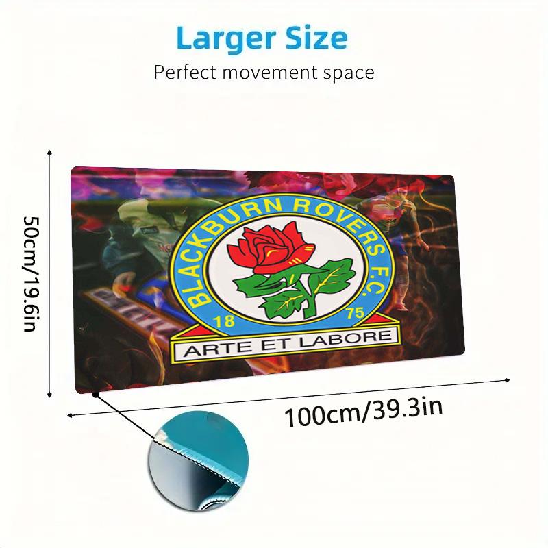Blackburn Rovers Color Mouse Pad Large Gaming Table Cushion Non-slip Laptop Tablet Big Mousepad XXL Mat Mini PC Playmat With Lock edge