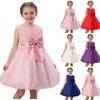 Girls' Princess Dress Mesh Tulle Sleeveless Bowknot Dress