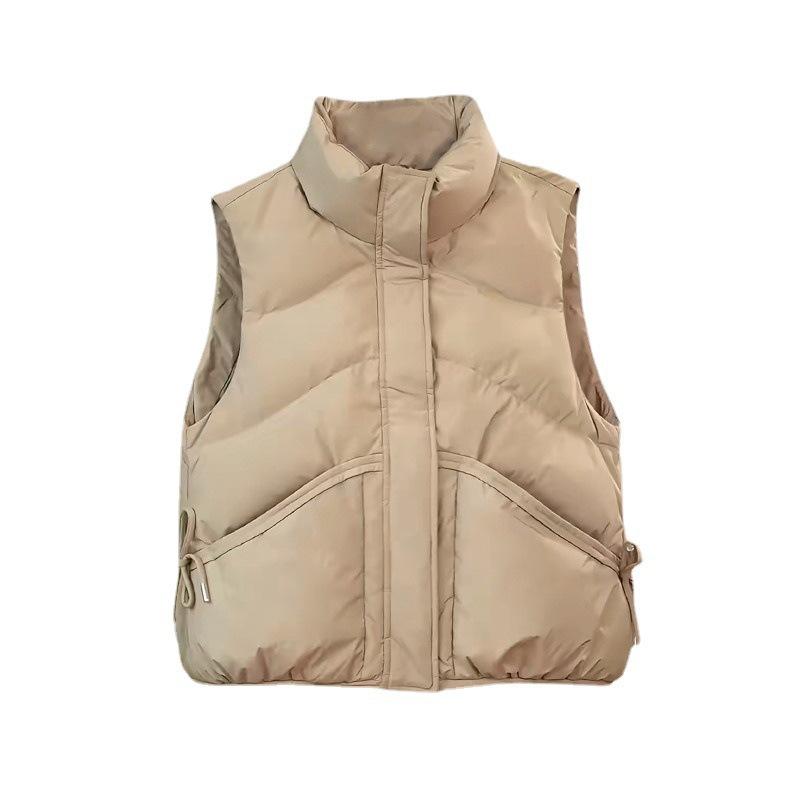European and American down cotton vest women's new cotton jacket vest versatile loose winter vest warm jacket vest