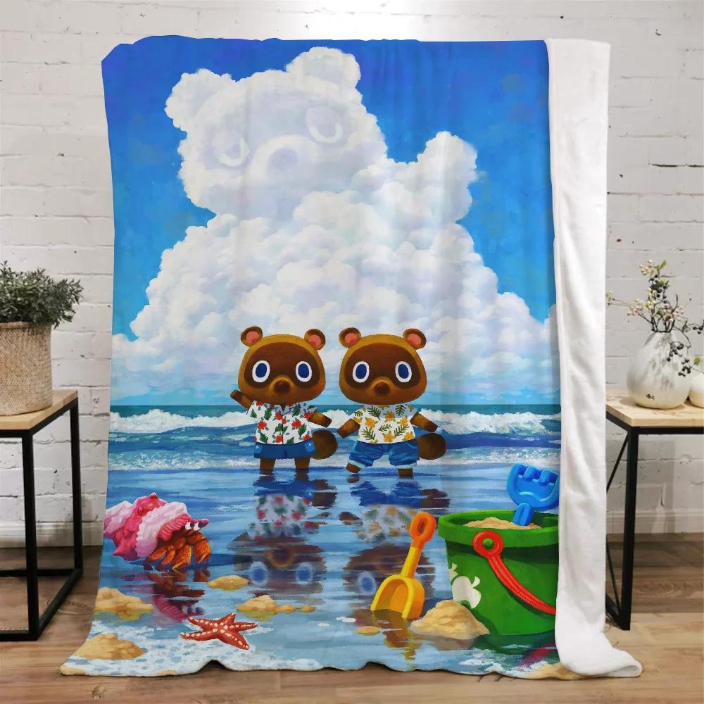 Animal Crossing Decorative Blanket Sofa Winter Custom Blankets Characters Luxury Bedding Home Interior Beach Towel Fluffy Plaid