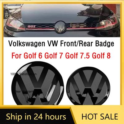 Για VW VOLKSWAGEN Νέα 2τμχ Εμπρός και Πίσω Σήμα Για VW Golf 6/Golf 7/Golf 7.5/Golf 8 Δεν Επηρεάζει ACC Τροποποιημένη Μαύρη Ετικέτα Επίπεδο M