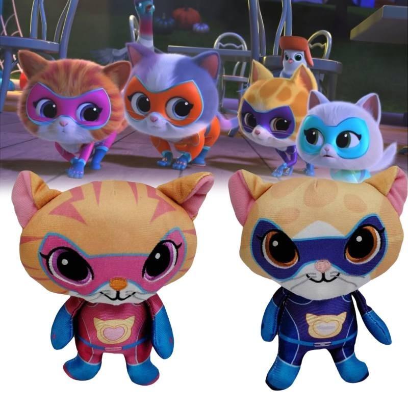 Adorable Superkitties Plush Cat Toy Set Soft Crystal Velvet Stuffed Animals