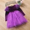 Cross-border Halloween Tulle Skirt Evening Dress for Baby Girls and Children