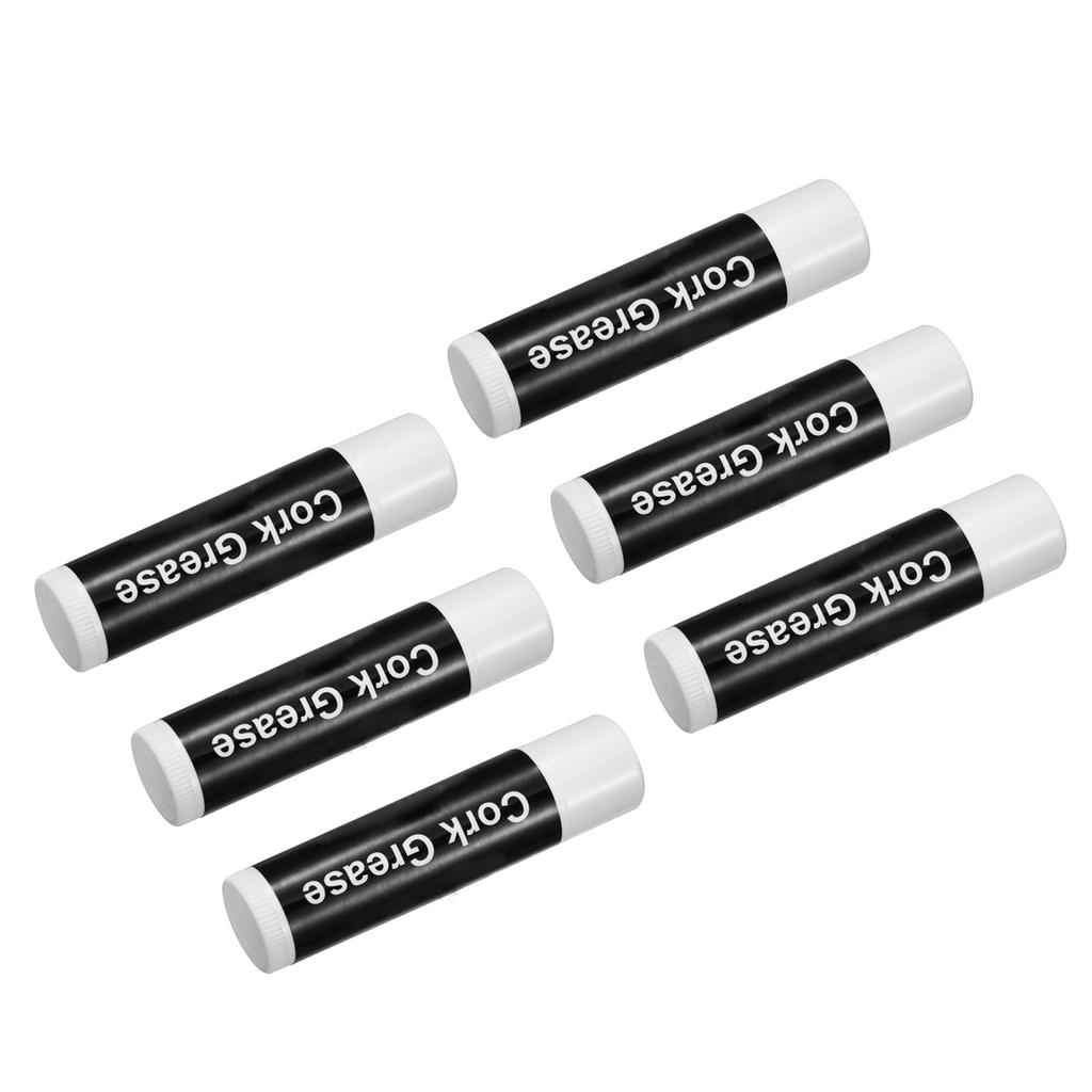 6Pcs/set Cork Grease for Clarinet Flute Grease Lubricant Tube Clarinet Cleaning and Care for Saxophone Clarinet Flute