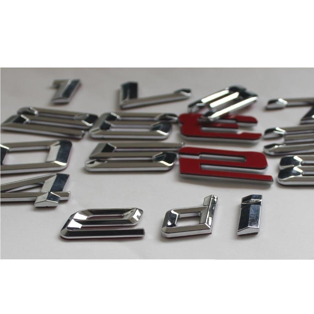 For BMW 2 Series Chrome Symbols 216i 217i 218i 220i 223i 224i 225i 228i 230i 232i 233i 235i 238i 240i 245i 250i Emblems Badges