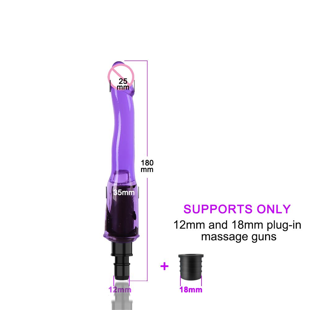Massage Gun Head Automatic Sex Machine Male Female Sex Toy Masturbator Enhance Pleasure Dildo Vibrator Adult Gift for Couples 18