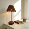 Touch Sensor Rattan Desk Lamp Adjustable Brightness LED Night Light  Bedside Light