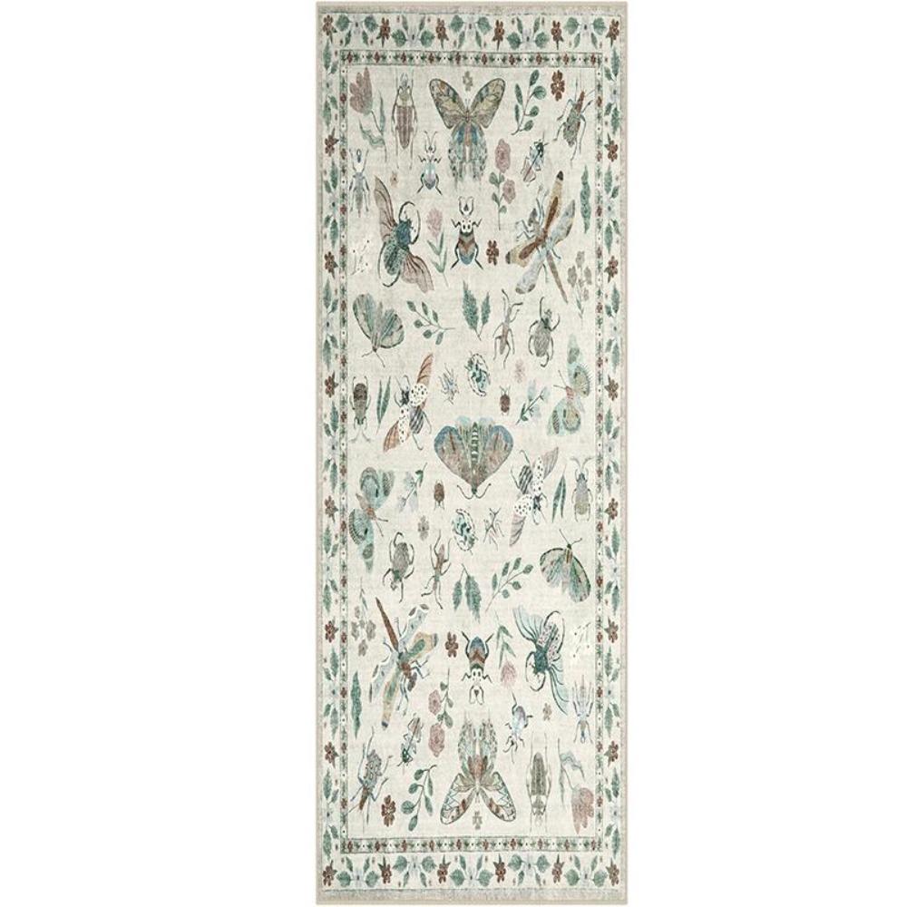 Koberce do chodby Dlouhý běhoun Zelená podložka proti hmyzu Koberce s listy Měkký omyvatelný podlahový koberec Chodba Domácí dekorace Koberce