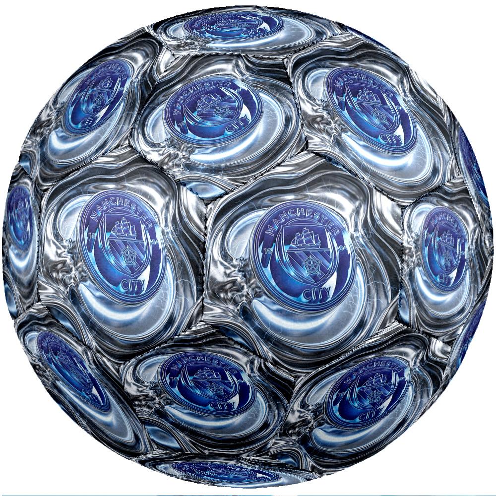 Manchester City Theme Soccer Ball Size 5 Soccer Ball Soft Touch Professional Training Football for Outdoor Sports