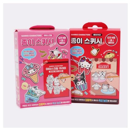 Sanrio Postavy Domácí papír Squishy Sada 2 kusů, oblíbená postava v Koreji