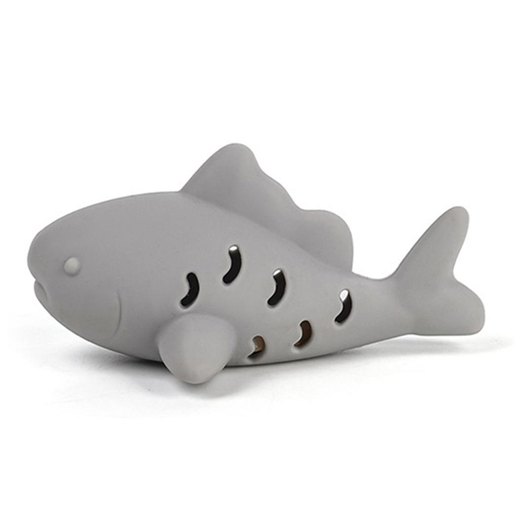 Silicone Fish Chew Toy For Cats Interactive Treat Dispenser Hunting Instinct Stimulation Boredom Relief Dental Health