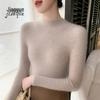 Women's Round Neck Knit Cardigan - Korean Style Loose Sweater, Garter Stitch Outerwear for Spring and Autumn
