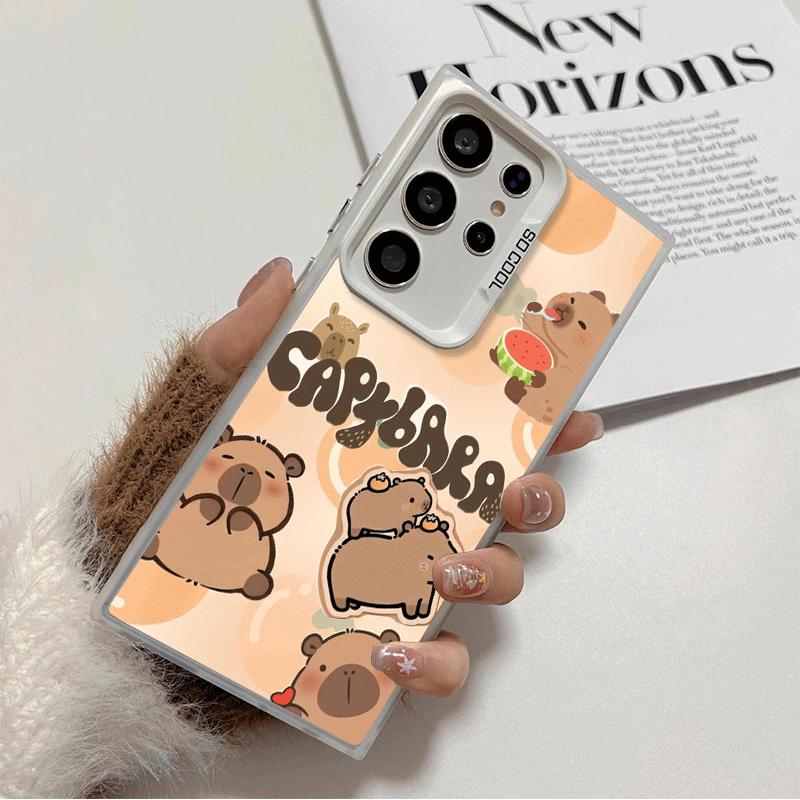 Funny Capybara Cartoon Cute Shockproof Phone Case for Samsung Galaxy S26 Edge S25 Ultra S24 FE S23 Plus S21 Cover Anti Fall Fund