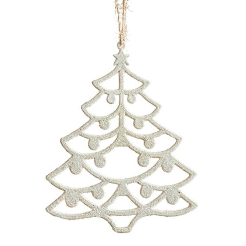 Weiße Kunststoff-Weihnachtsbaumdekorationen Bruchsichere Weihnachtskugeln Hängedekoration für Feiertagsbaumschmuck