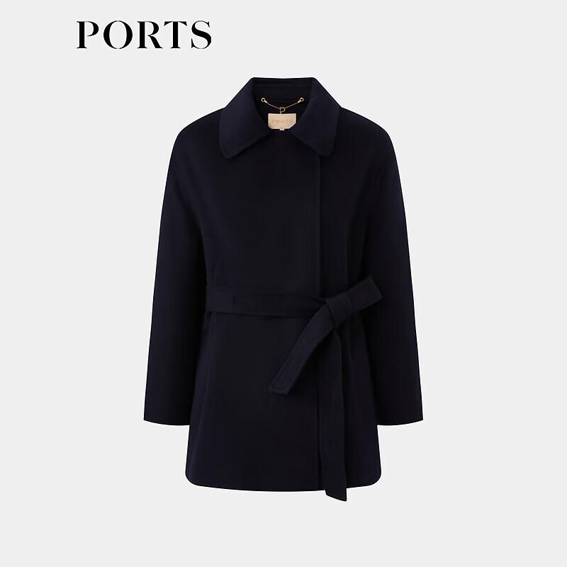 PORTS Women's Classic Belted Wool Blend Coat