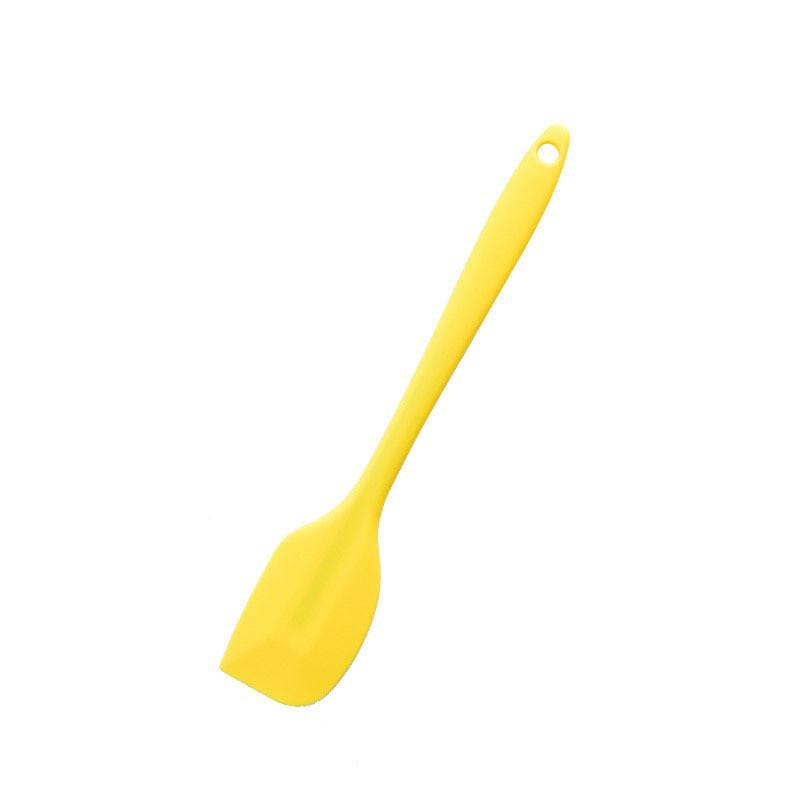 

Silicone Spoon Heat Resistant Kitchen Spatula Frying Pan Shovel Mixing Scraper Bakeware Utensil Handle Scraper Cookware Tool жёлтый