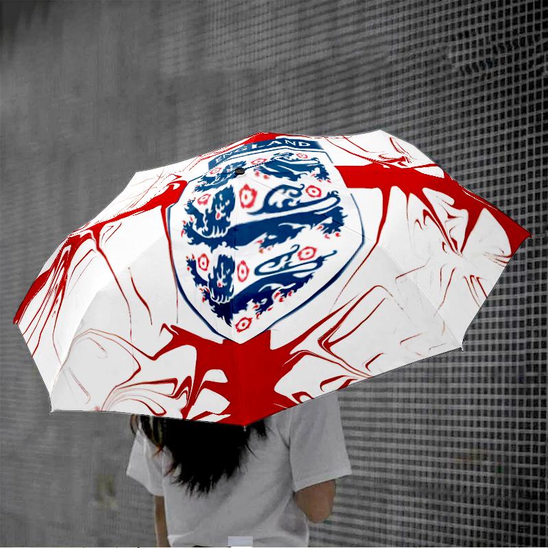 EnglCoat Of Arms Automatic Folding Umbrella - 8-Rib Travel Umbrella with Auto Open/Close & Portable, Gift for Christmas, Birthdays