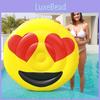 New Smiley Face Inflatable Ride-on Pool Float For Adults Eco-friendly Pvc Material Trendy Design