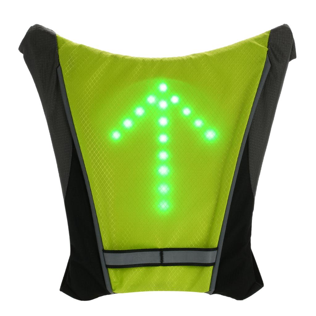 USB Wiederaufladbarer Reflektierender Rucksack Befestigungsclip mit Fernbedienung LED Signalleuchte Outdoor Sport Sicherheits Tasche Ausrüstung