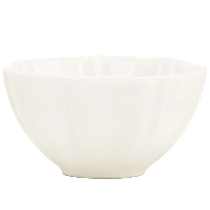 Suet-fat Jade White Porcelain Tea Cup Ceramic Kung Fu Set Host Single Art Supplies Wholesale Cups Teaware Kitchen Dining Bar