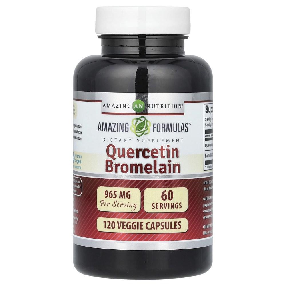 Amazing Nutrition Quercetin Bromelain 120 Veg Capsules 4 Pcs 120 Tablets