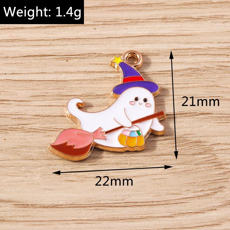 10 Buc/Set Email Halloween Fantomă Liliac Farmece Pandantive Pentru Confecționarea Bijuteriilor Cercei Coliere Brățară Consumabile Artizanale DIY