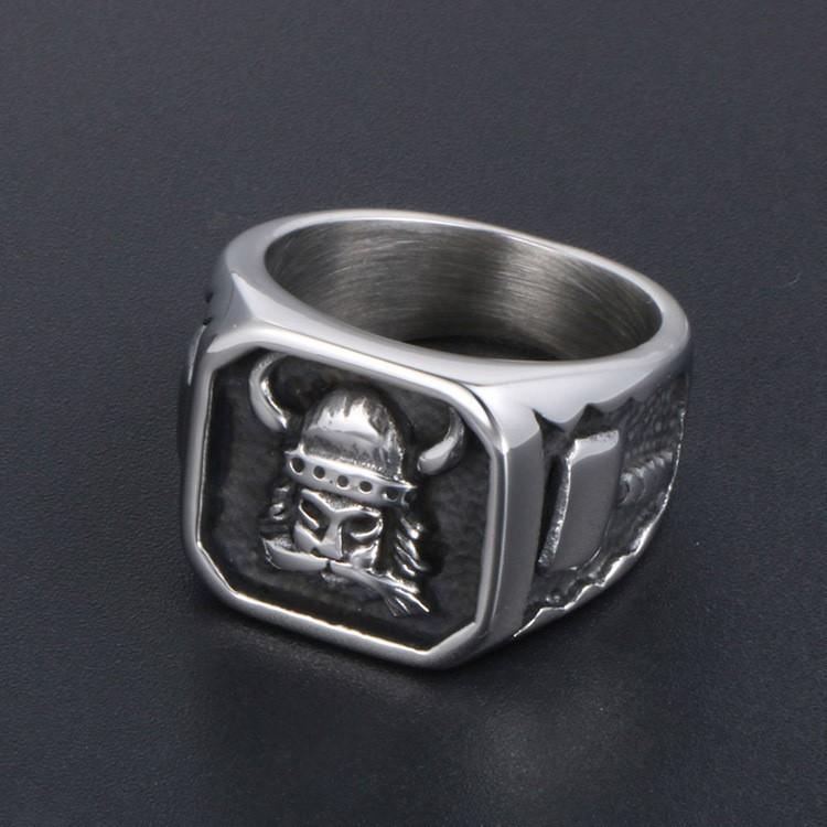 Viking Ring Trendy Hand Accessory Distressed Cast Ring
