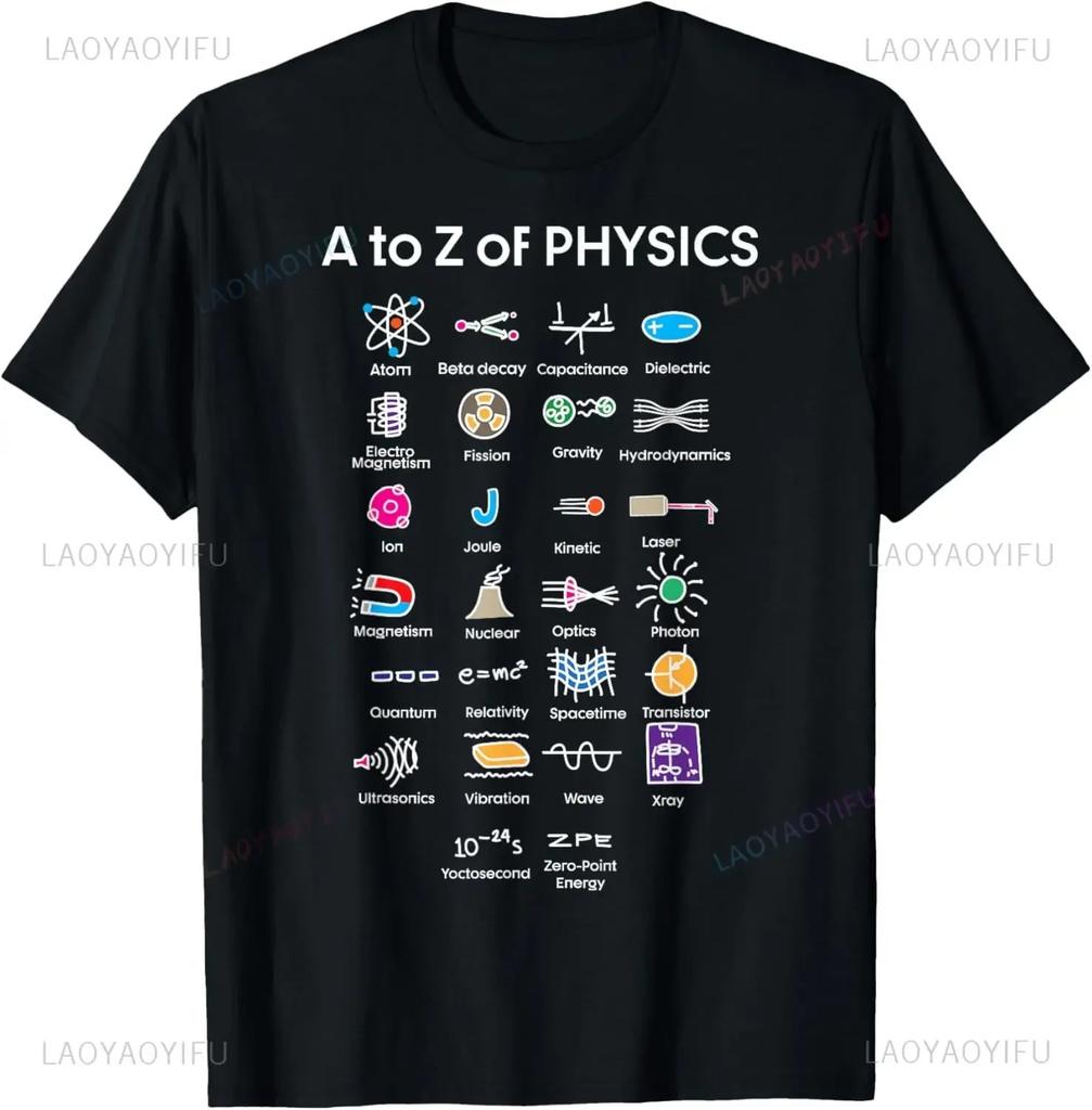 Quantum Physics String Theory Physics Student Science TShirt Custom Printed Graphic T Shirts womens T Shirt Camiseta