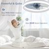 Simple Round Ceiling Fan Light for Bedroom, Wide Voltage 85-265V