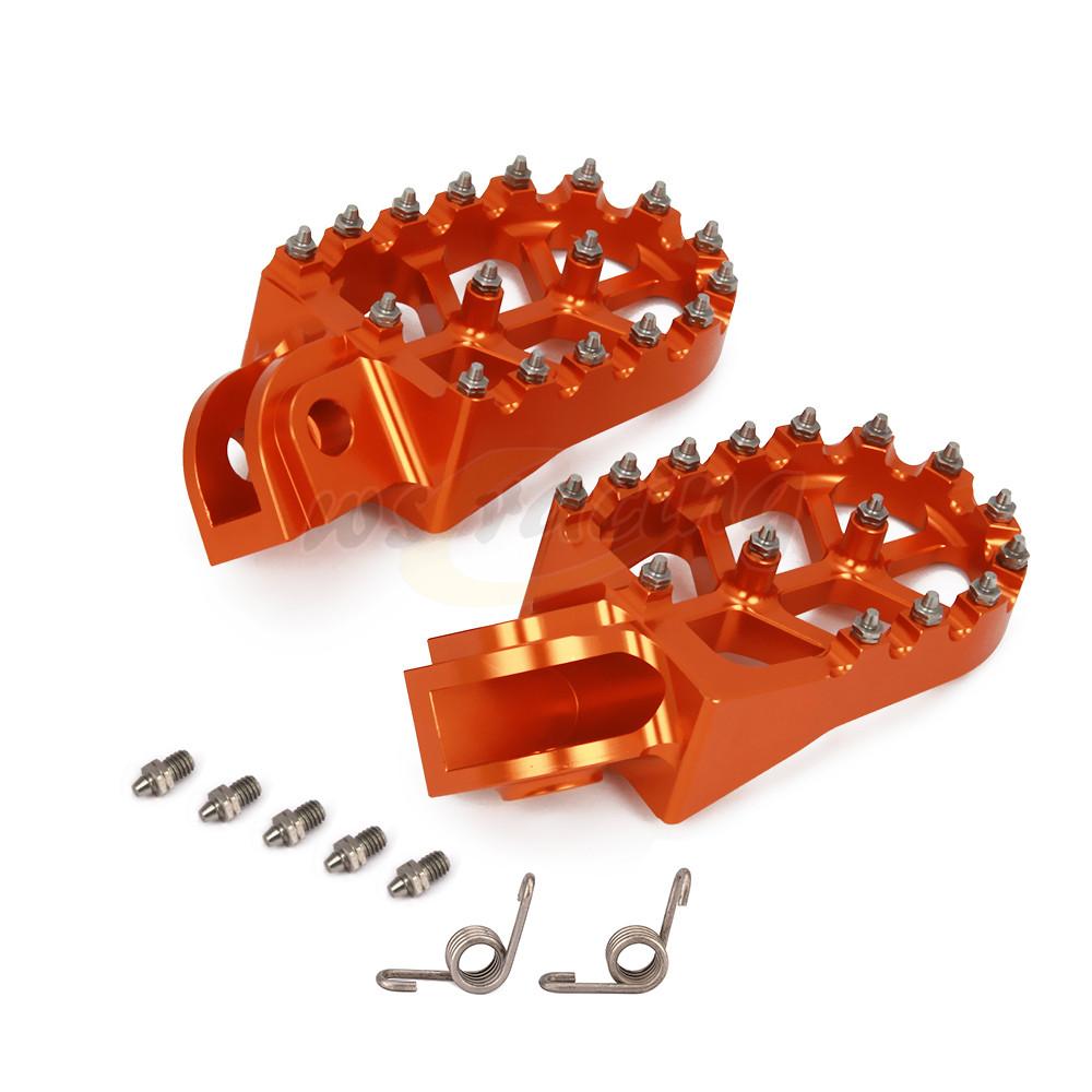 Footpegs Motorcycle Aluminum Foot Pegs Pedals Rest for KTM SX SXF EXC EXCF XC XCF XCW XCFW SMC 65 85 125 150 200 250 350 450 530