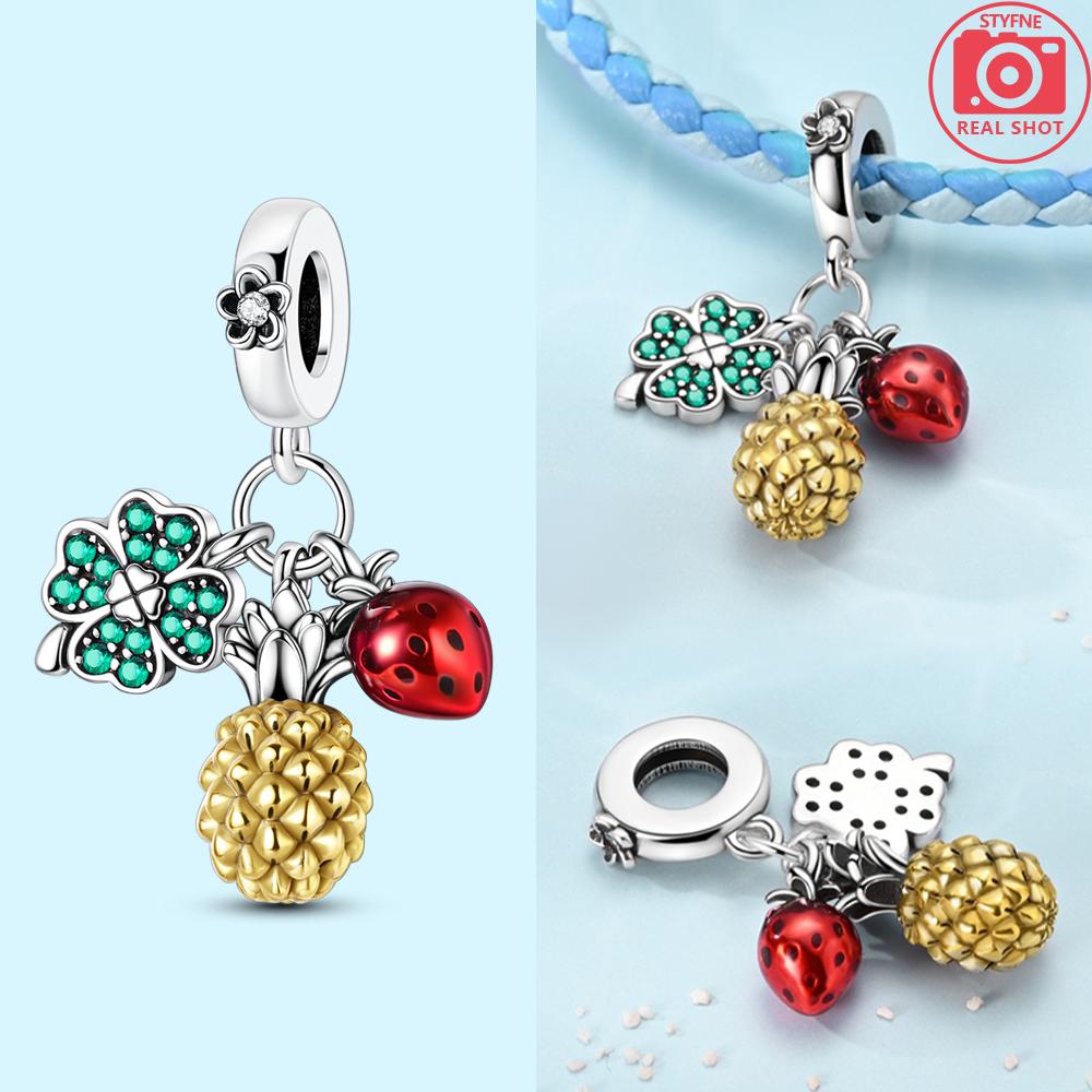 Copper Original Bead Inlaid Zirconium Bowknot Love Heart Balloon Charms Pendants Fit Bracelet Diy Jewelry Marking