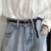 Elegant Womens Versatile Pu Belt Featuring Smooth Buckle Design For Chic Dress Pairings