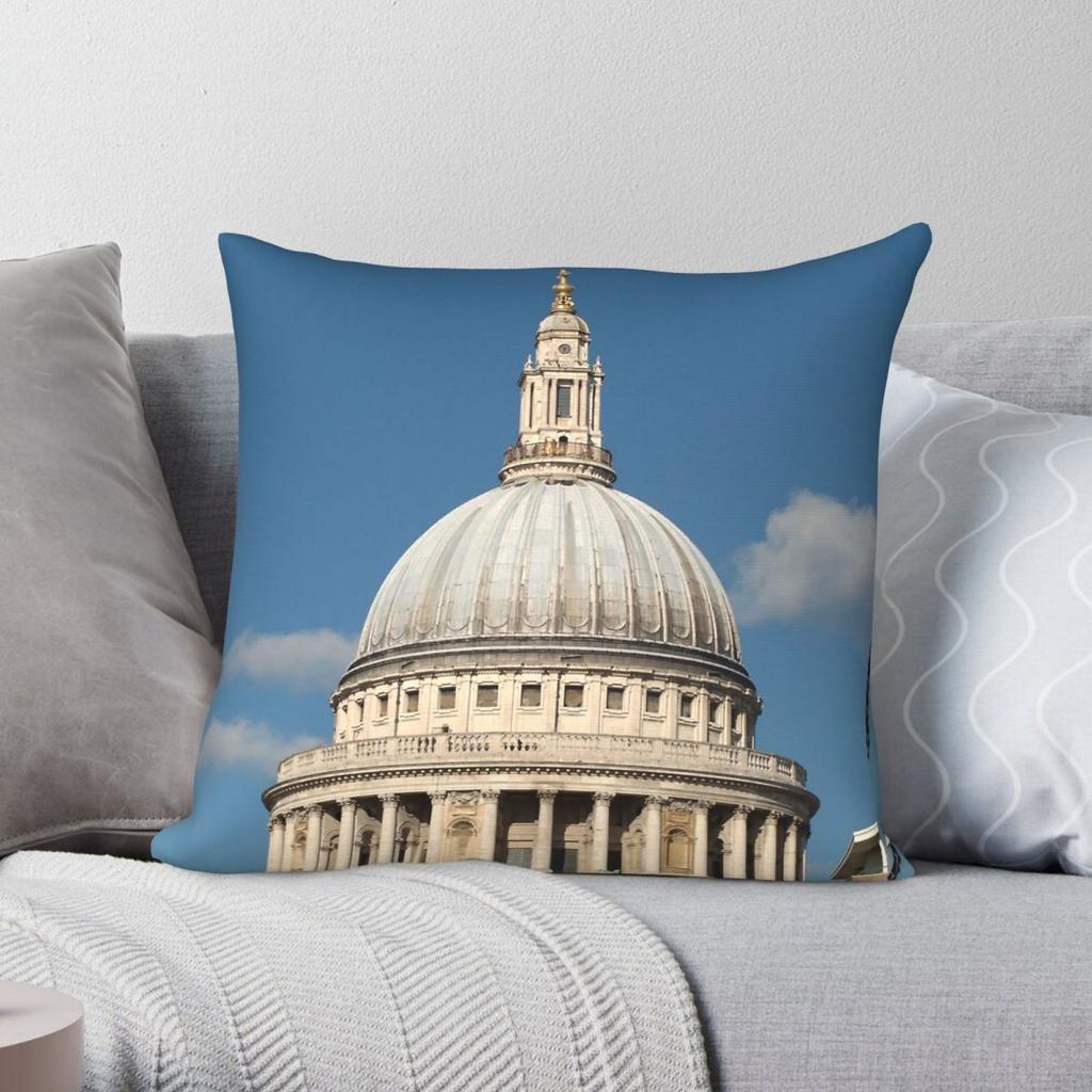 St Pauls Cathedral From The South Square Pillowcase Polyester Linen Velvet Creative Zip Decor Sofa Seater Cushion Case