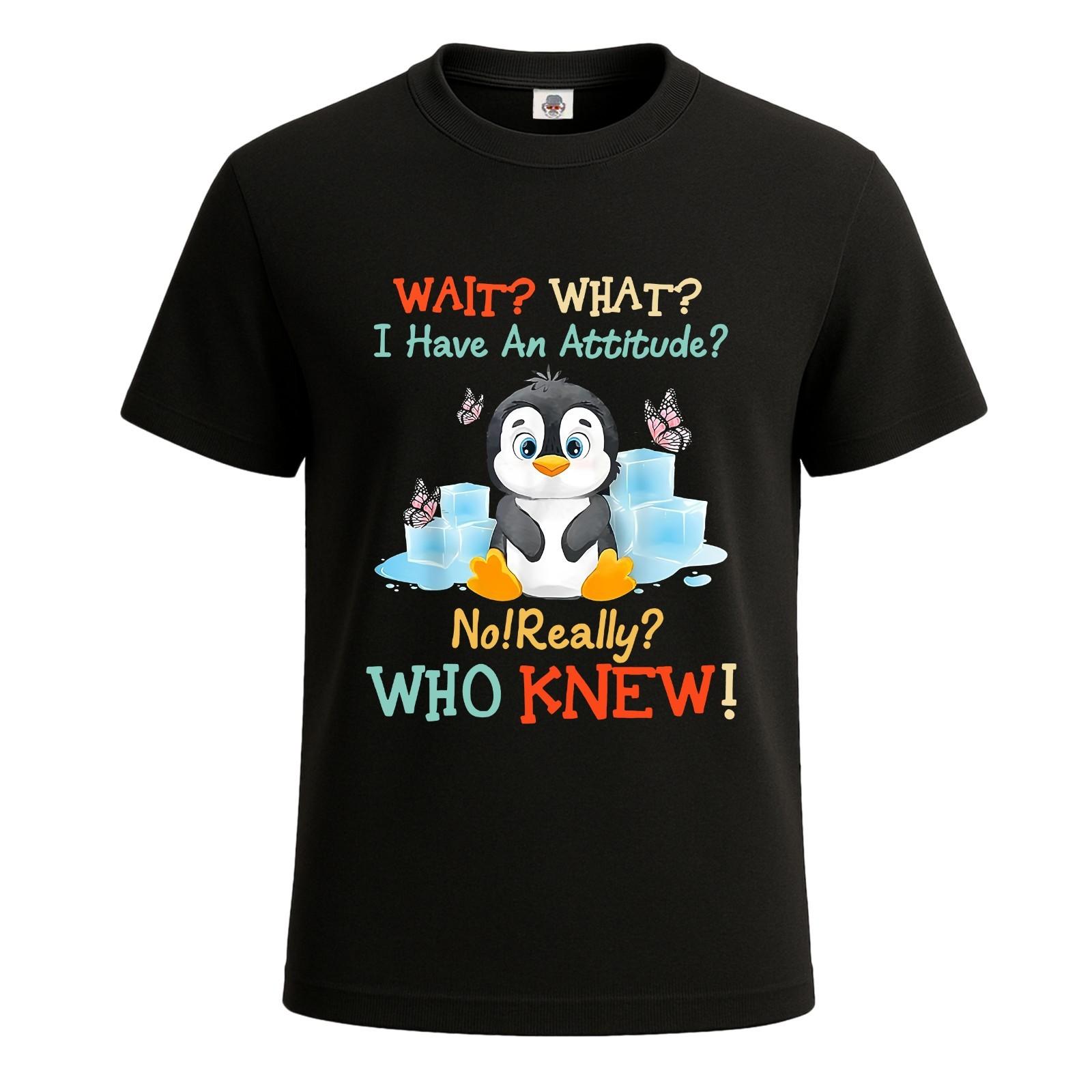 Wait What I Have An Attitude Graphic Novelty T-Shirt Joke Gift Mens Tee Top S разноцветный