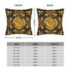 Golden Lion Luxury Design European Baroque Pillowcase Soft Cushion Cover Decorative Pillow Case Cover Home 40*40Cm