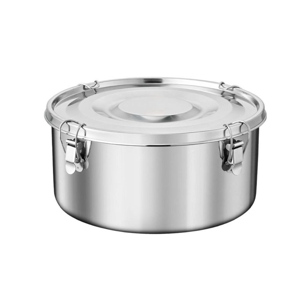 Round Korean Lunch Box with Buckle Lunch Container Kitchen Supplies Food Storage Box  Refrigerator