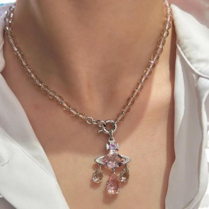 Kaiserinwitwens Traumfänger Meerjungfrau Anhänger Halskette & Dopamin Zirkonia Ohrringe Set