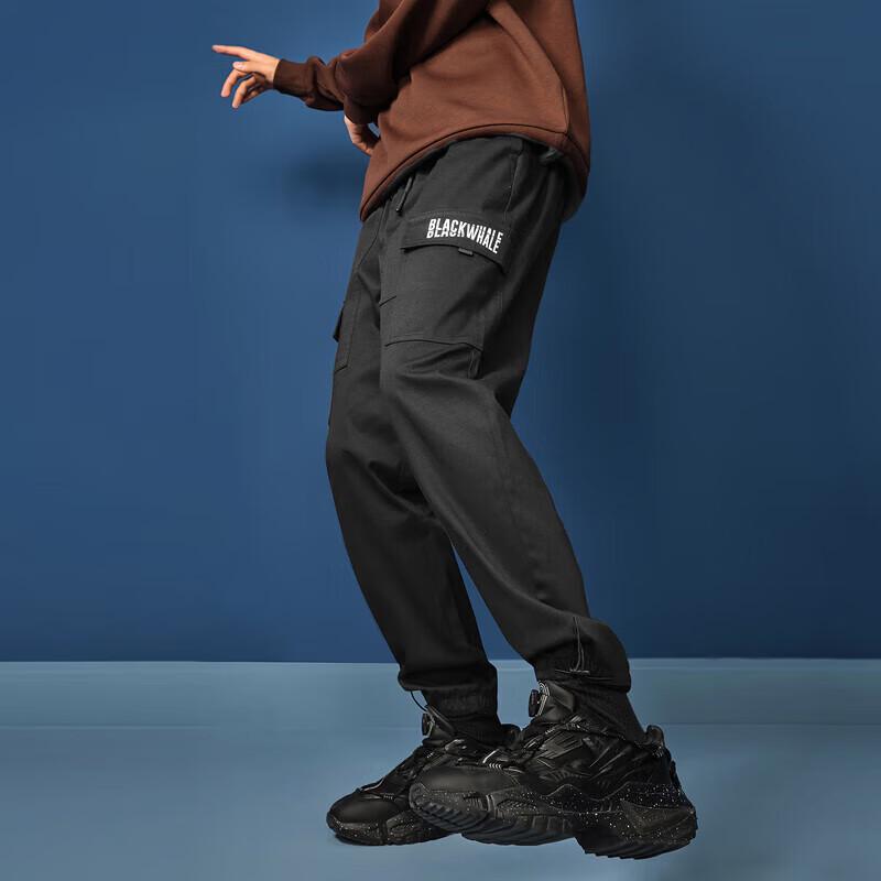 

HLA Blackwhale Men s Multi-Pocket Cargo Jogger Pants XL