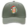 Its The Most Wonderful Time For A Beer Santa Christmas Sandwich Baseball Cap Sun Cap Outdoor Workouts Hat